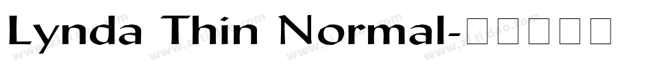 Lynda Thin Normal字体转换
